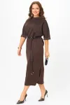 Платье Карина Делюкс М-1411 коричневый