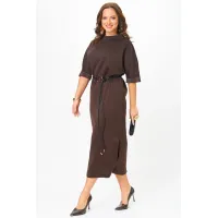 Платье Карина Делюкс М-1411 коричневый
