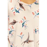 Блузка Avenue 0346 молочный, дизайн птички