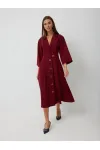 Платье Kaloris 2242-1 бордо Платье Kaloris 2242-1 бордо