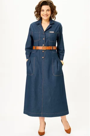 Платье Svetlana Style 2354 синий джинс