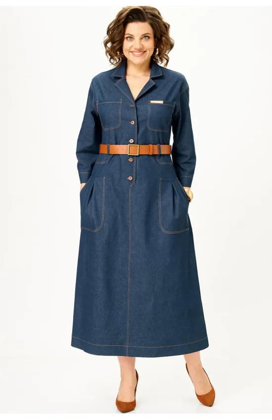 Платье Svetlana Style 2354 синий джинс