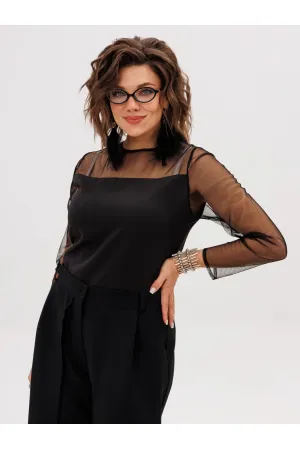 Блузка Anelli 1777 Черный туман