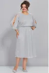 Платье Mira Fashion 5446-3 серебро