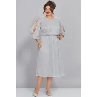 Платье Mira Fashion 5446-3 серебро
