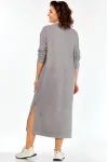 Платье Bagira 1075 серый+пудра+молоко Платье Bagira 1075 серый+пудра+молоко