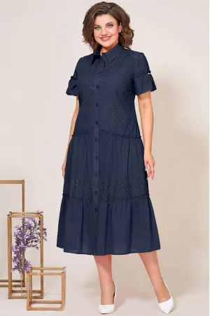 Платье Mira Fashion 5275-8 темно-синий