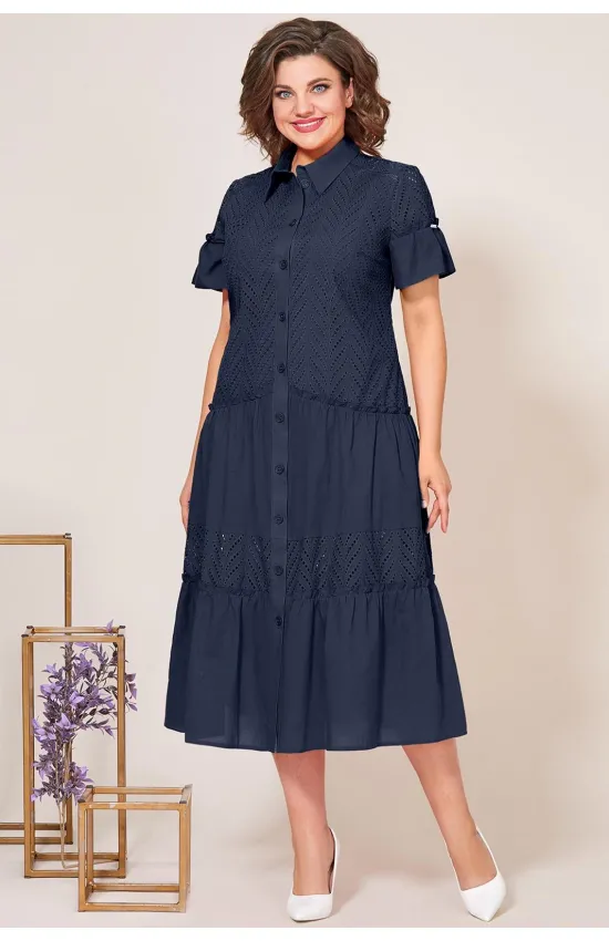 Платье Mira Fashion 5275-8 темно-синий