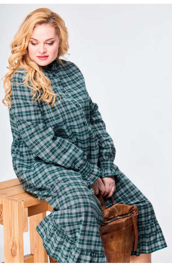 Платье Anelli 977 зелёный новый