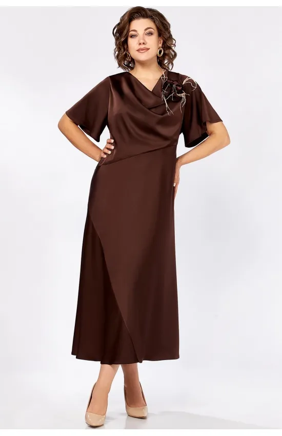 Платье Mira Fashion 5613-2 коричневый