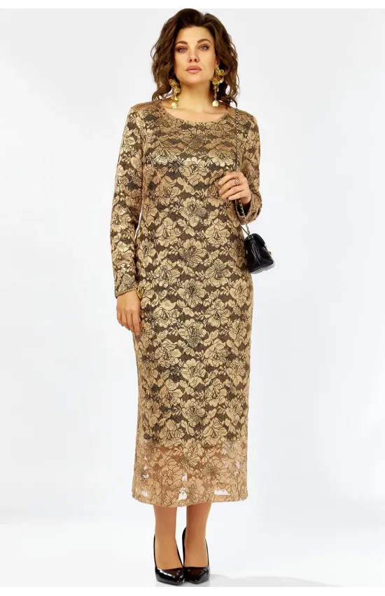 Платье Lady Secret 25311 золотой + черный