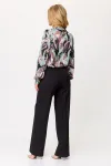 Блузка Talia Fashion 422 бирюза+черный