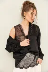 Блузка Pur Pur 11-445 Чёрный