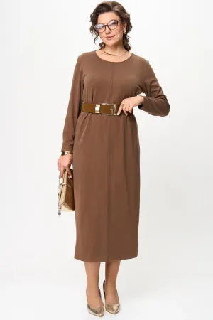 Платье Карина Делюкс М-1388 коричневый