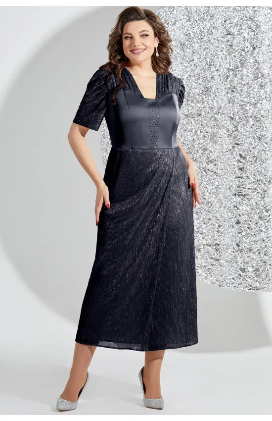 Платье Mira Fashion 5530-3 темно-серый