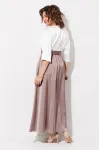 Платье Anastasia Mak 1229 жемчужный+капучино Платье Anastasia Mak 1229 жемчужный+капучино
