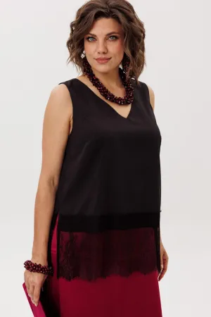 Блузка Anelli 1664 черный лед