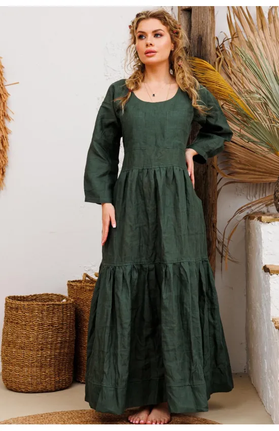 Платье Амулет 9922 изумруд 164