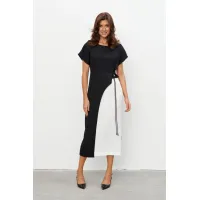 Платье Kavari 1134 черно-белый