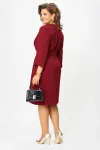 Платье Карина Делюкс М-1378 бордо