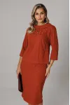 Платье Anastasia 1303 терракотовый Платье Anastasia 1303 терракотовый