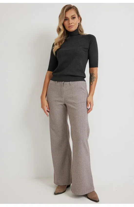 Брюки Mirolia 1265 коричневаяёлочка