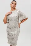Платье Mislana 1037/1 серебро Платье Mislana 1037/1 серебро