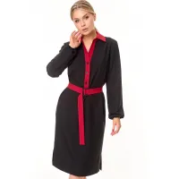 Платье Talia Fashion 414 черный+красный Платье Talia Fashion 414 черный+красный