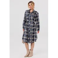 Платье Faufilure C1787 клетка Платье Faufilure C1787 клетка