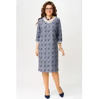 Платье Fita 5091 Роксана серо-синий Платье Fita 5091 Роксана серо-синий