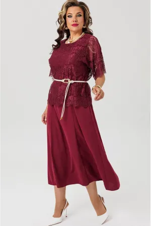 Платье Mira Fashion 5718 бордовый Платье Mira Fashion 5718 бордовый