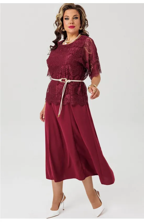 Платье Mira Fashion 5718 бордовый
