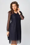 Платье Fita 1383 Вецена темно-синий