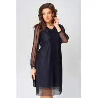 Платье Fita 1383 Вецена темно-синий