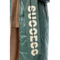 Пальто Диамант 1893 бежево-зелёный