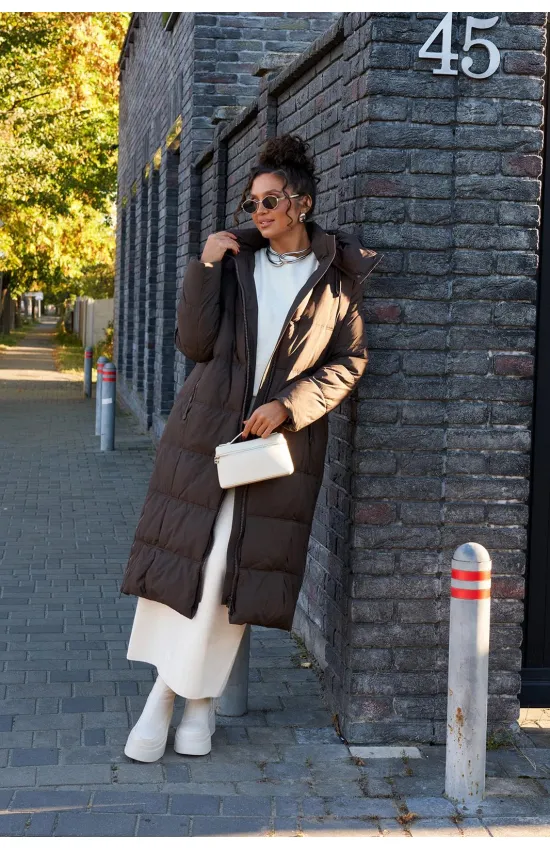 Пальто Beautiful & Free 8014 горький шоколад Пальто Beautiful & Free 8014 горький шоколад