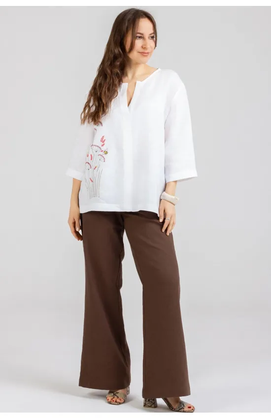 Брюки Mirolia 1257 шоколад