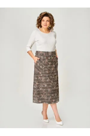Юбка Zlata 4467 коричневый