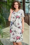 Платье Moda-Versal 2327 молочный+фиолетовый