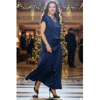 Платье Vittoria Queen 27643 тёмно-синий