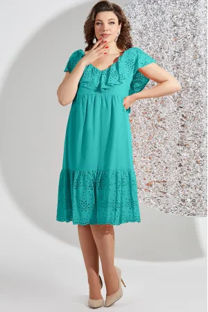 Платье Mira Fashion 5434-5 бирюзовый