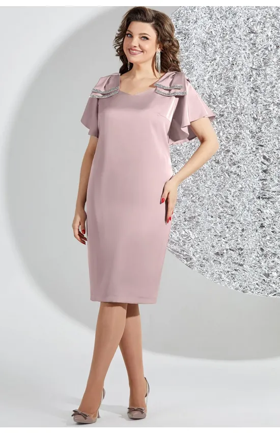Платье Mira Fashion 5518-4 пудра