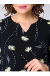 Кофта Zlata 4444 черный василек