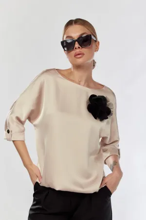 Блузка Talia Fashion 434 светло-бежевый