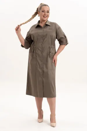 Платье Algranda 4122-2 Хаки