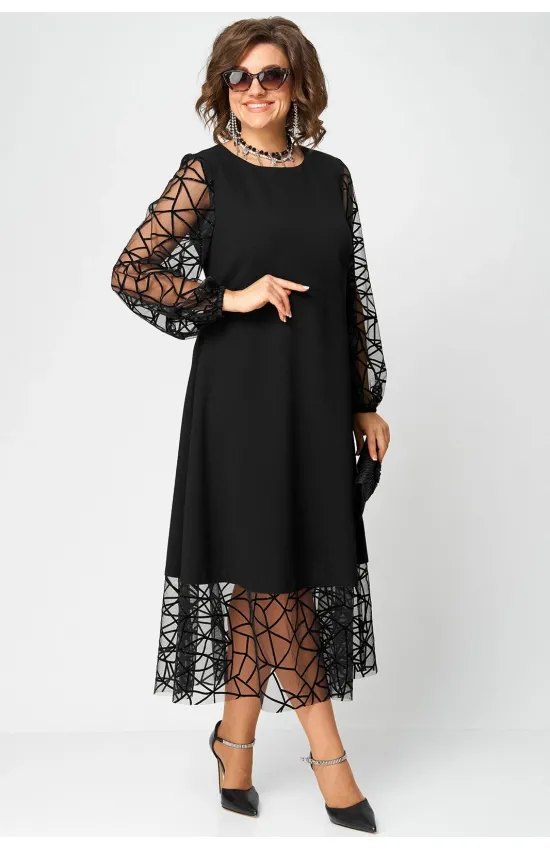 Платье Eva Grant 7225Д черный