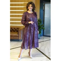 Платье Alani 2380 бордо с напылением