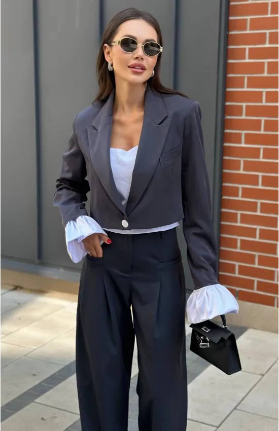 Пиджак Aura Ofthe Day 1107 графит Пиджак Aura Ofthe Day 1107 графит