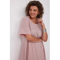 Платье Begimoda 1049 пыльная  роза