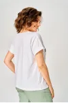 Блузка Rumoda 2259 белый_зеленый